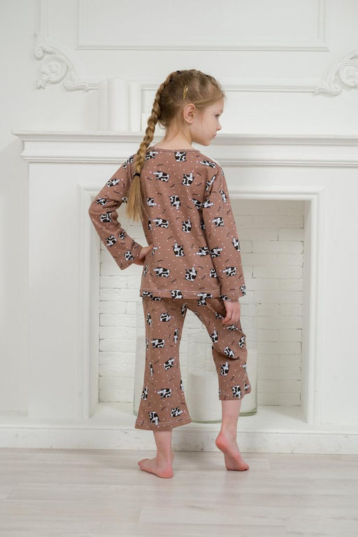 Пижама детская из кулирки Кисонька молоко - Амадэль фото 8