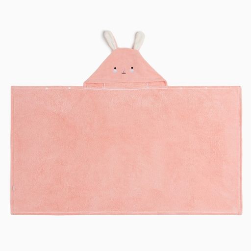 Полотенце с капюшоном Крошка Я, цвет розовый, 67х120 см, 100% п/э, 280 г/м2  фото 8