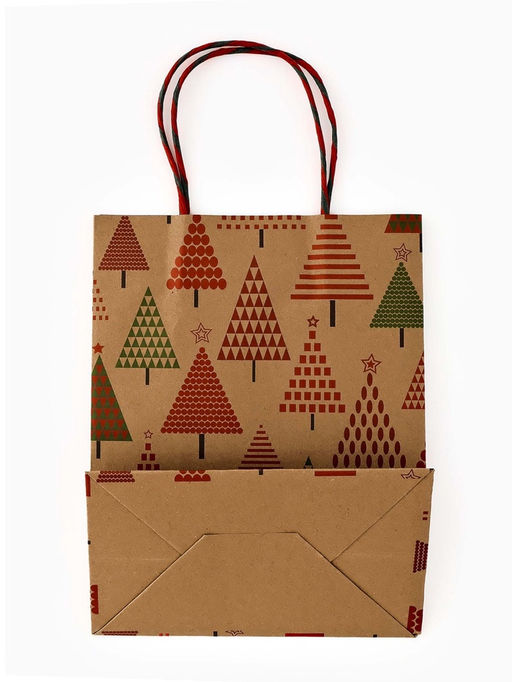 Набор подарочных пакетов «Новогодний», 3 шт, тиснение, 25 × 4 × 30.5 см, 30 × 40 × 11.5 см, 18 × 23 × 10 см