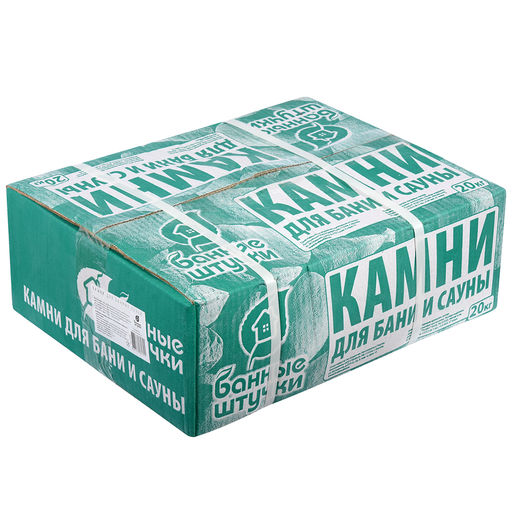 Камень "Габбро-Диабаз" колотый мелкая фракция, для эл.печей (коробка 20кг) (33250)