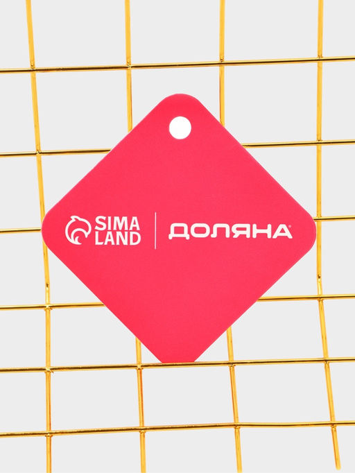 Корзина для хранения «Доляна. Голден», 24.5×18×10 см, золотистая