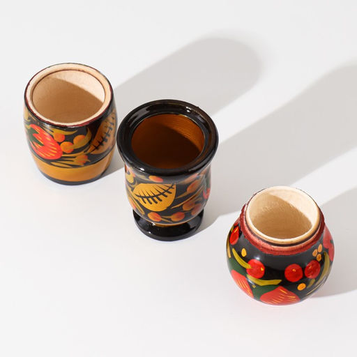 Набор для специй дерево «Ягодка», 4 предмета, хохлома