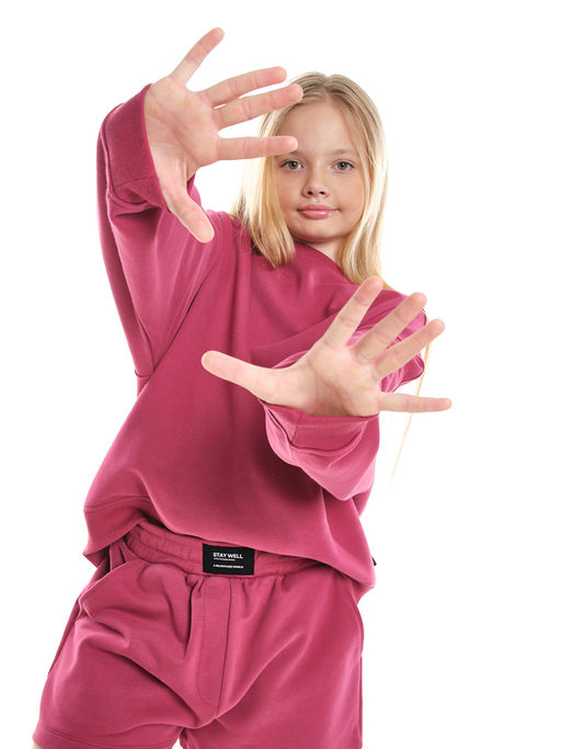 Шорты для девочки подростковые 22-7630 св.серый меланж - Mini maxi фото 19