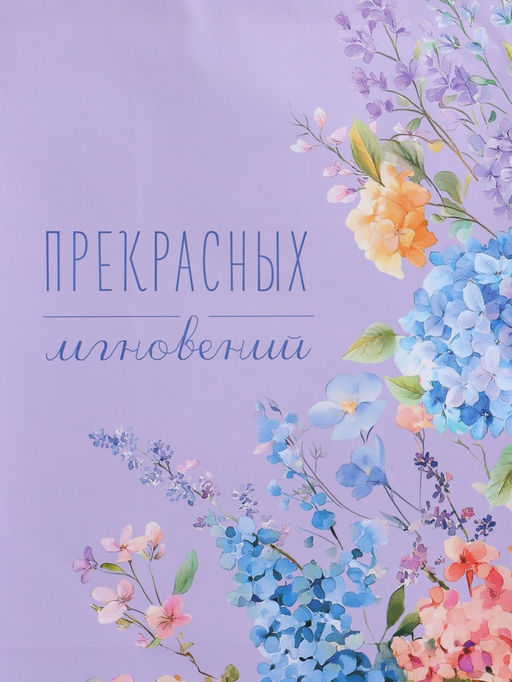 Пакет подарочный ламинированный «Прекрасных мгновений», 26×12×32 см