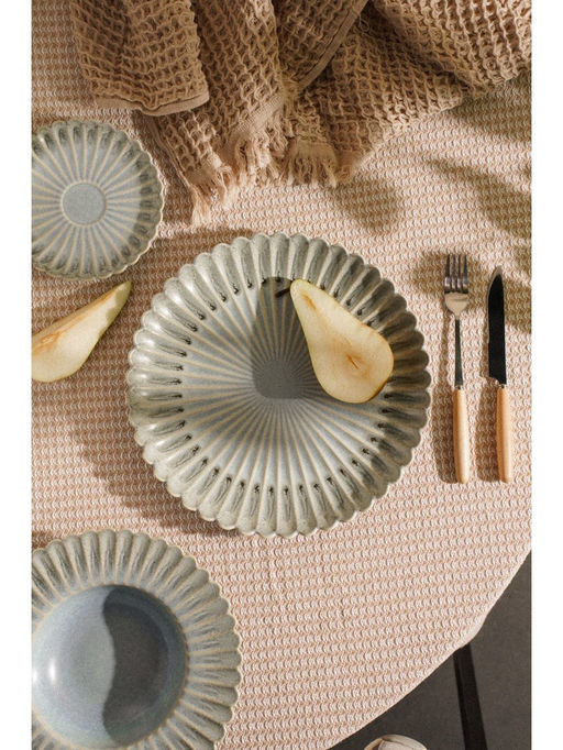 Блюдо SL Home «Эхо Крита», d=25.5 см, фарфор, голубое