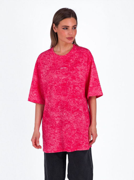 Футболка удлиненная "варенка" Top.1095 розовый