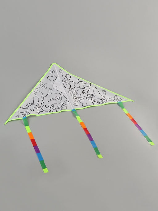 Воздушный змей - раскраска Кролик и друзья, 80 см, 6 фломастеров - Funny toys фото 4