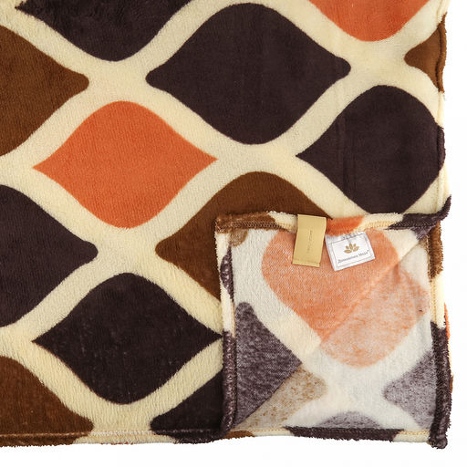 Плед/покрывало 220х200см "Каргопольский", велсофт "California" набивной, полиэстер 100%, плотность 160г/м2, упаковка: 20х33см пояс бумажный, "Домашняя мода" (Россия)