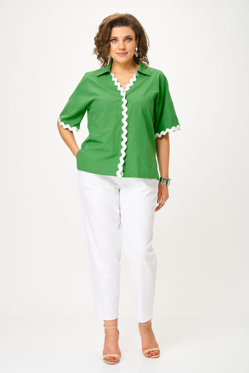 Костюм ANDINA CITY 9078-25 белый/зеленый  фото 7