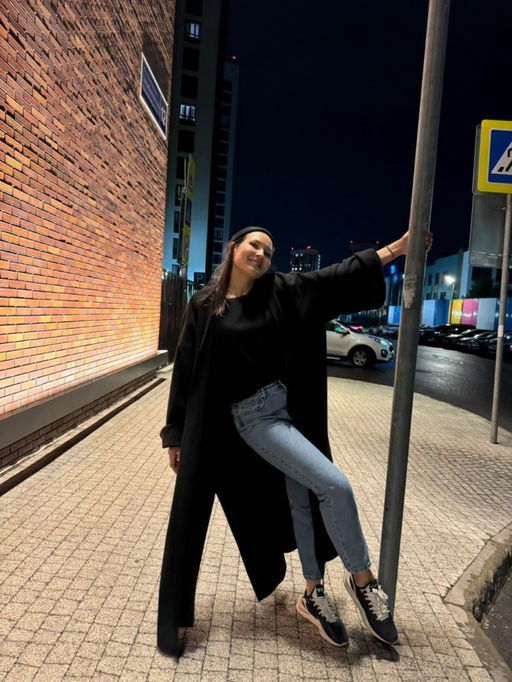 234 Кимоно из флиса, черный - Knitka wear фото 4
