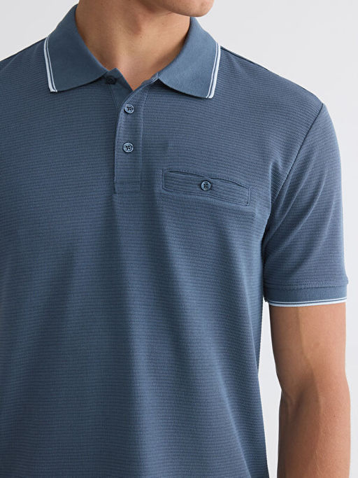 Polo Yaka Str?kt?rl? Erkek Ti??rt