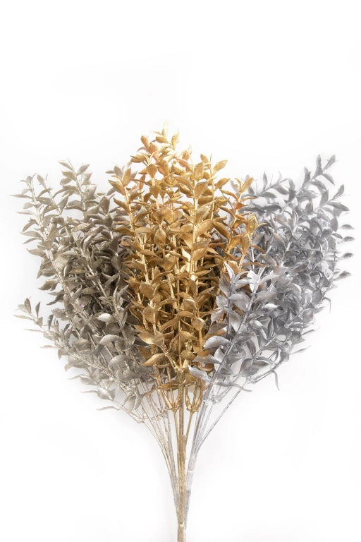 Кустик декоративный 37 см (SF-7339) золото №8 - Больше подарков фото 3