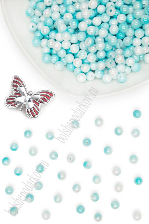 Бусинки 8 мм*500 гр (SF-8064) градиент №2 - Больше подарков фото 2