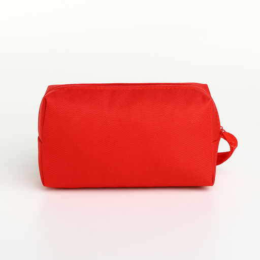 Цена за 2 шт. Косметичка дорожная на молнии, маленькая, с ручкой, красная