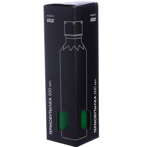 77030-6 Термобутылка 500мл. Star, зеленая (х20) - Mayer&boch фото 3
