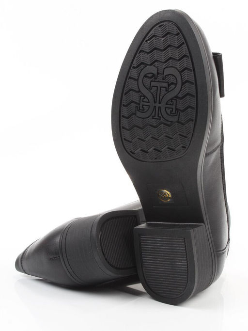 06-DYL74-1 BLACK Туфли женские (натуральная кожа)