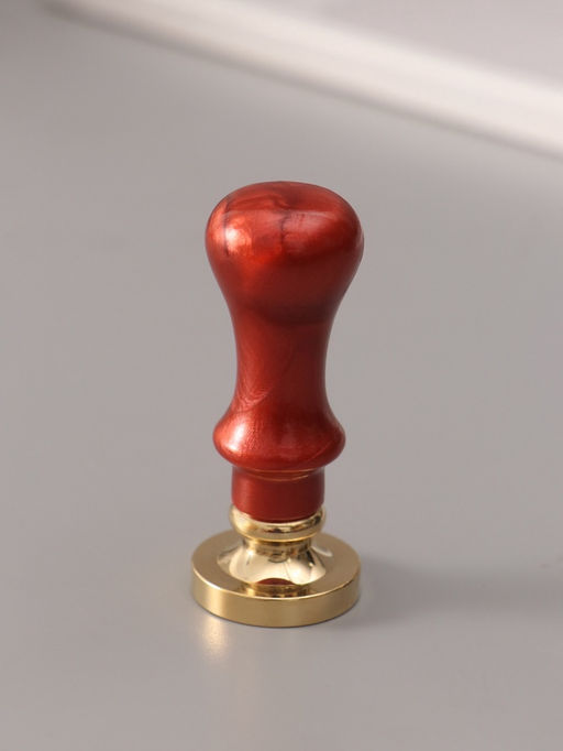 Печать для сургуча с пластиковой ручкой «Венок с буквой L», 2.5×2.5×6.3 см