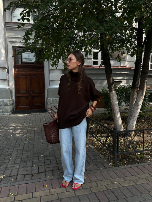 Свитер женский шоколад