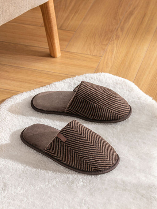 ?n? Kapal? ?izgili Erkek Ev Terli?i