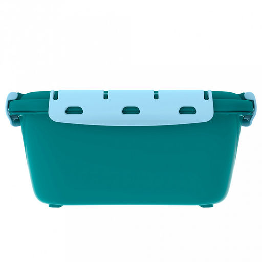 Ланч-бокс "Перекус" 2,5л, 23,4х19,4?х10,6см, с клипсами, уплотнитель, полипропилен (Россия)