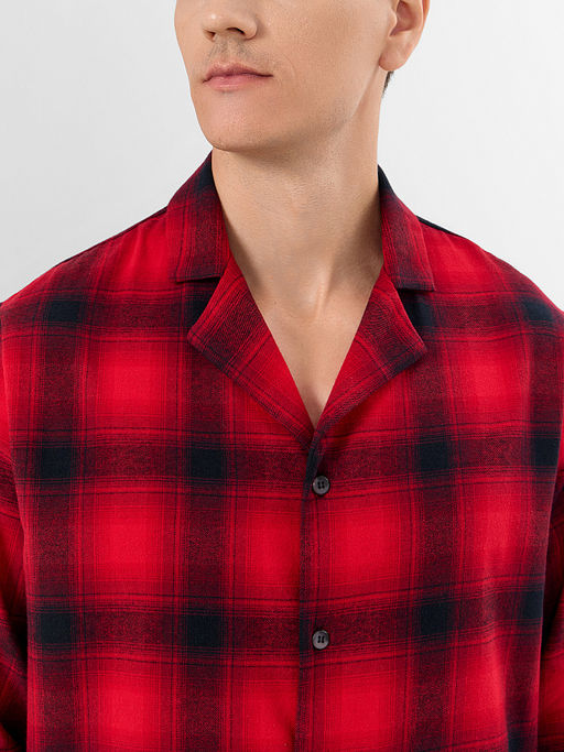 Комплект домашний мужской красный в клетку - Mark formelle фото 4