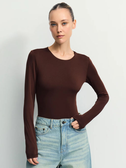 Базовое боди с длинным рукавом / Zarina