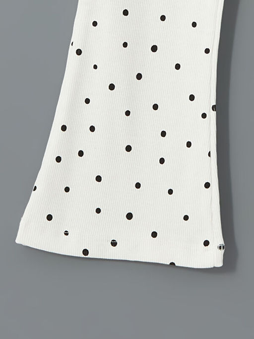 Beli Lastikli Puantiyeli K?z ?ocuk ?spanyol Pa?a Tayt