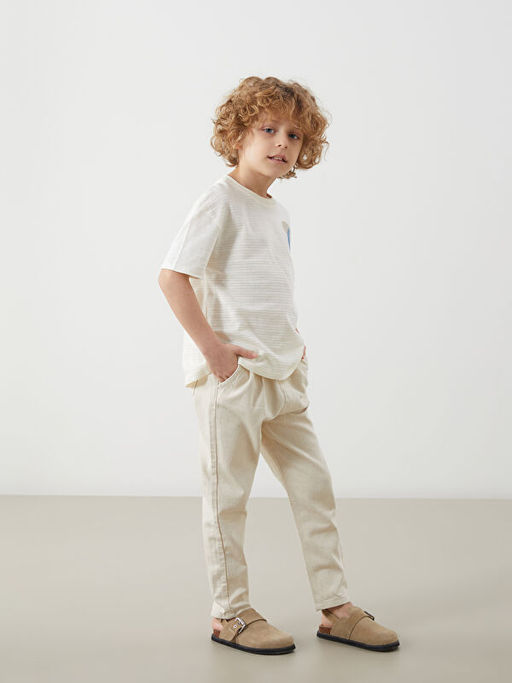 Beli Lastikli Basic Keten Erkek ?ocuk Pantolon