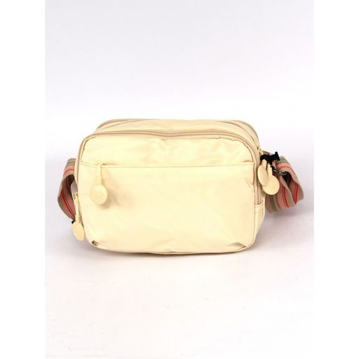 Сумка женская текстиль BoBo-9923-10, 3отд, плечевой ремень, молочный 261634  фото 2