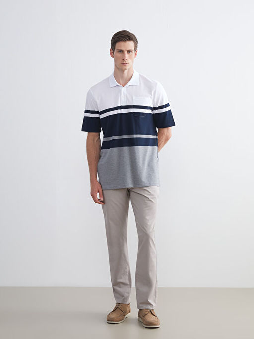 Polo Yaka ?izgili Pike Erkek Ti??rt