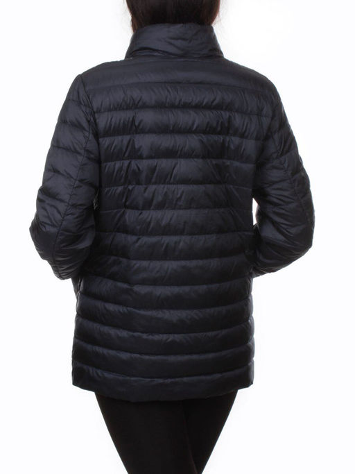 K-635 DK. BLUE Куртка демисезонная стеганая женская (70 гр. холлофайбер) - Фабричный китай фото 8
