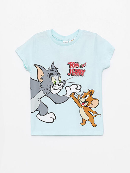 Bisiklet Yaka K?sa Kollu Bugs Bunny Bask?l? Erkek Bebek Pijama Tak?m? - Waikiki фото 2