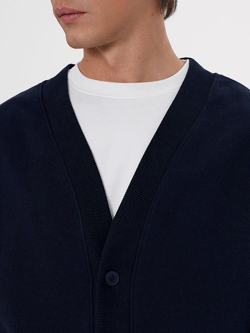 Кардиган мужской темно-синий