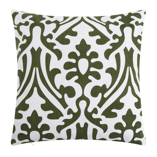 Наволочка декоративная 40х40 см, Monograms green, 100% хлопок - Этель фото 2