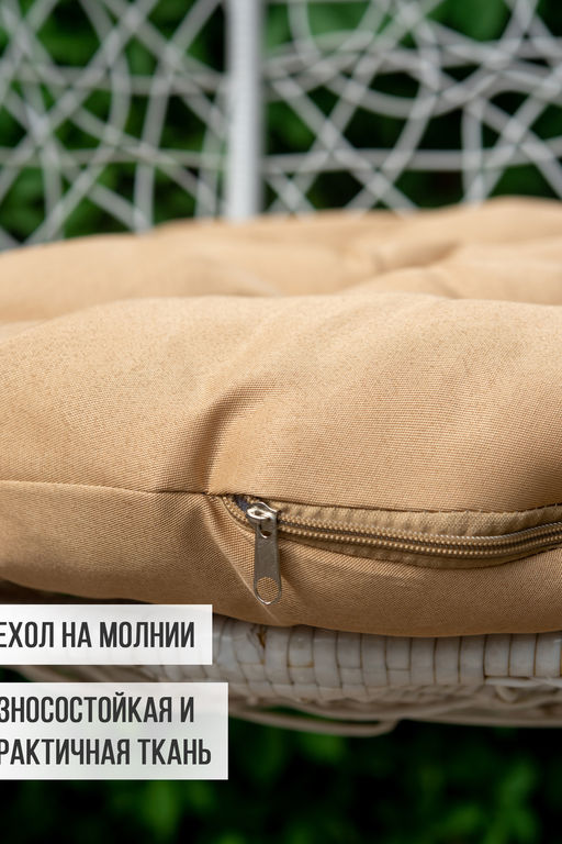 Подушка круглая на кресло 60 см, Грета(20%хл, 80%п/э),файбер, пакет с пл ручкой, ВО - Adelis фото 5