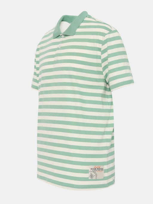 CRB wear/CWMM 60372-37 Рубашка-поло мужская,зеленый/Ex.Cherubino  фото 6