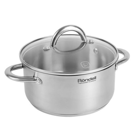 Кастрюля Point RDS-1310 2л. d=18см (с крышкой) стальной /RONDELL/