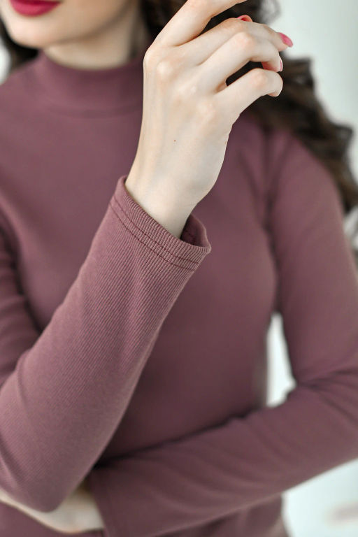 Водолазка кашкорсе рубчик Хлопок 95% лайкра 5%(стойка) - Оптима фото 35