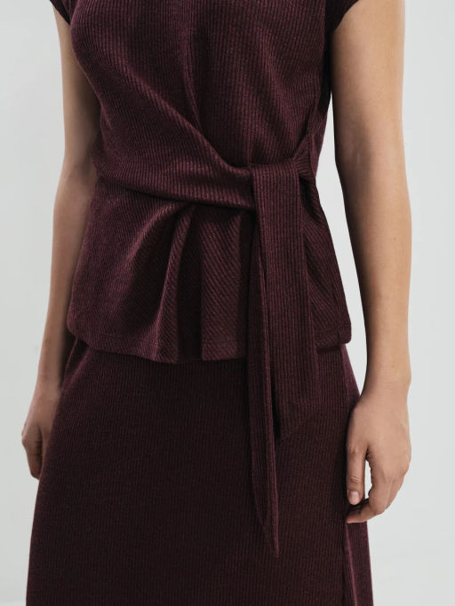 Топ с декоративным узлом и люрексом / Zarina фото 9