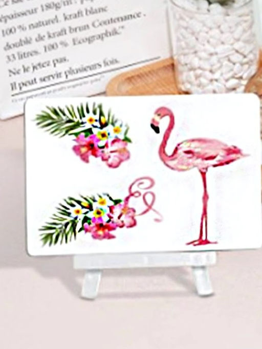 Алмазная мозаика без подрамника "Фламинго 3", 15х20 см