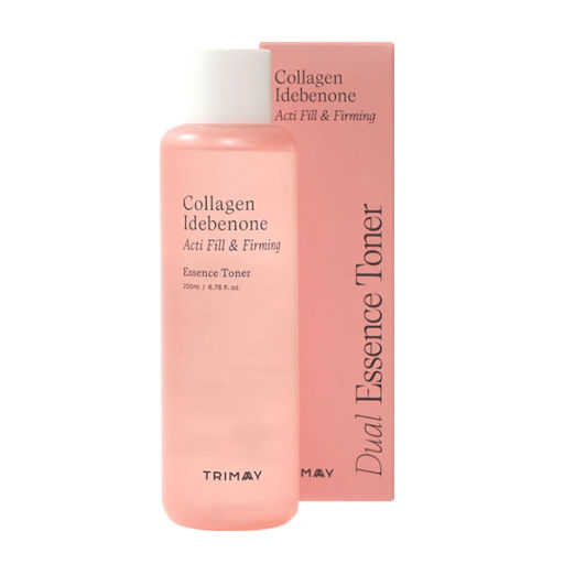 Тонер-эссенция для упругости кожи с коллагеном и идебеноном TRIMAY Collagen Idebenone Acti Fill & Fi  фото 3