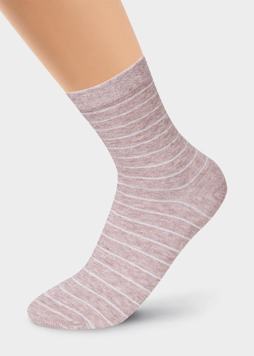 CLE Носки жен.Д299 люрекс хл+эл меланж св.коричневый - Clever wear фото 6