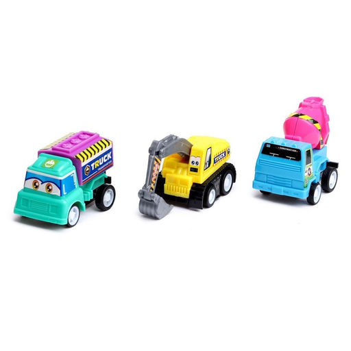 УЦЕНКА (в пакете) Набор инерционных машин «Стройка», 6 шт., МИКС