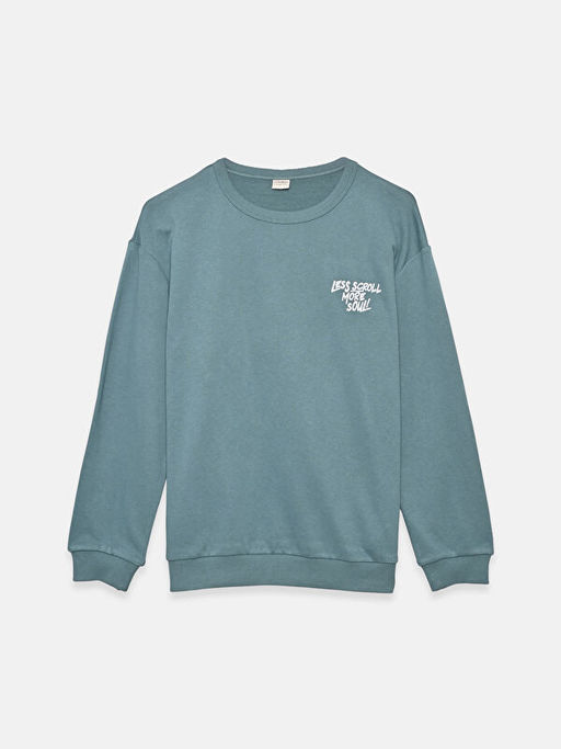 Bisiklet Yaka Erkek ?ocuk Sweatshirt