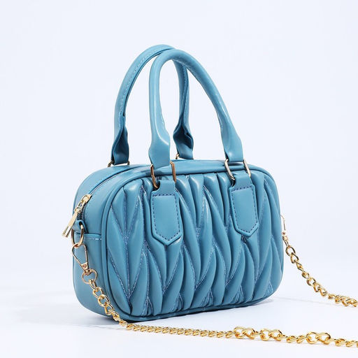 Сумка кросс-боди на молнии, цвет голубой - Simaland фото 3