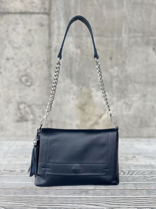 Женская кожаная сумка через плечо 8722-9 Д.Блу - Sergio valentini фото 2