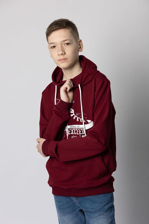 Худи мужское М-1104: Бордо - Relay фото 6