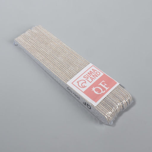 Набор пилок для ногтей, капля, набор 20 шт., деревянная основа, 100/100 грит, 18 см