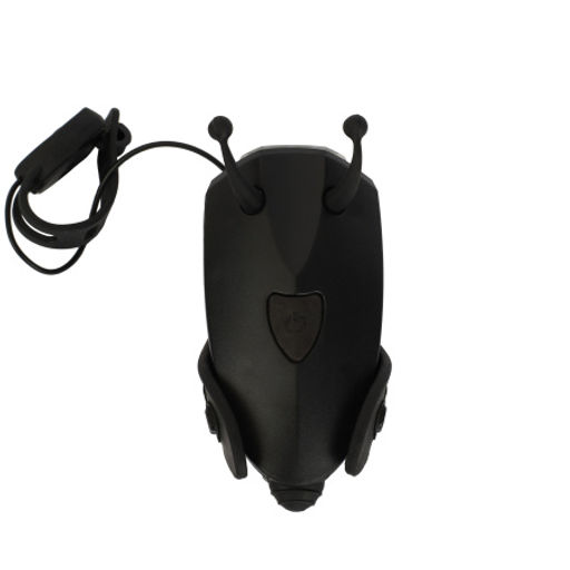 Фонарь передний детский COMIRON JUMPER корпус PC+Silicone, свет LED 60lm аккум 400 mAh, сигнал 120Дб влагозащищённый, вес 52гр. Черный /уп126/ - Галеонтрейд фото 2