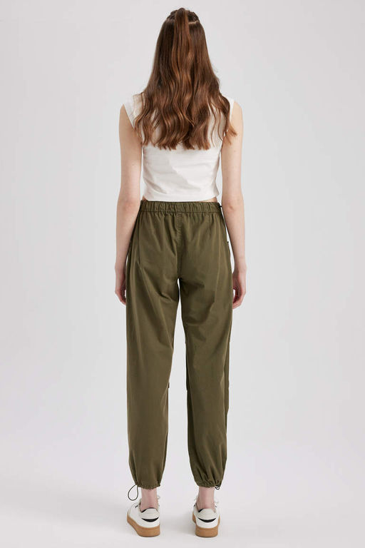 Брюки Cool Parachute Gabardine из 100 % хлопка - Defacto фото 10